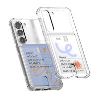 갤럭시 S23 플러스 울트라 에어프레임 범퍼 카드수납 투명케이스