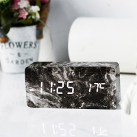 블록 스톤 LED 인테리어 탁상시계