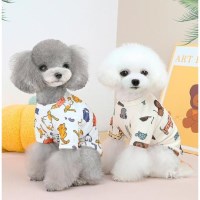 강아지옷 봄 가을 소프트 캐주얼-T 포메 말티즈 토이 푸들 비숑