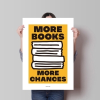 책을 읽자3 M 유니크 인테리어 디자인 포스터 독서