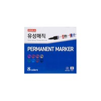 슬림 유성매직 8색세트