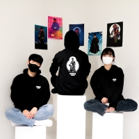 반가사유상 기모 후드티 [BANGA SEOUL 블랙 후드 불교 굿즈 오버핏]