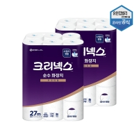 크리넥스 순수 화장지 27m 24롤 x 2팩 두루마리 3겹 4518065