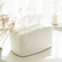 30수 워싱면 화이트 사각티슈커버 티슈케이스 티슈커버
