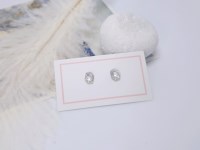 미니 파레트 수채화 파스텔 라이트 그레이 데일리 써지컬 심플귀걸이