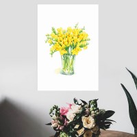 프리지아 모소 종이포스터그림