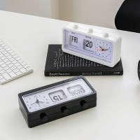 만년달력 아날로그 탁상시계 (2color)