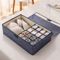 칸칸 리빙박스 속옷정리함(17칸) (네이비)