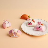 쌀이랑놀자 토끼 반달떡 만들기 DIY 세트 송편 키트 - 토끼반달떡 베