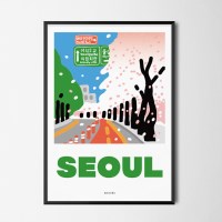 봄 서울 M 유니크 인테리어 디자인 포스터 여의도