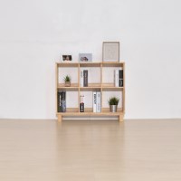 러버우드 원목책장 2단 6칸