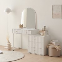 비에스디자인 시즌2 수납 확장형 화장대세트 800 원룸 학생