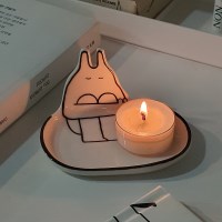 고요 도자기 티라이트 캔들 홀더
