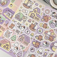 윤구 문나잇 스티커 4종