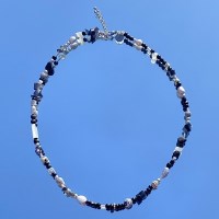 black gemstone necklace