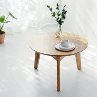 원형좌식테이블 미니식탁 원목식탁테이블 원룸 거실테이블 소파협탁