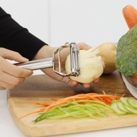 스텐비 양면 채칼 무 우엉 오이 감자 당근 껍질 깍기 슬라이서 필러
