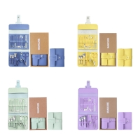 PU가죽 손톱깎이 세트 12종 16종 단체선물 결혼 돌 답례품