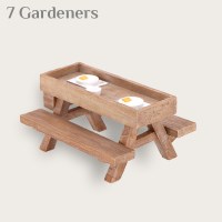 정원 친구를 위한 미니 피크닉 테이블