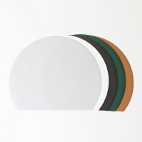 2P세트 카모메키친 심플렛 폴리레더 테이블매트 식탁매트 반달 5컬러