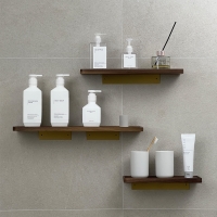 무타공 우드 원목 벽선반