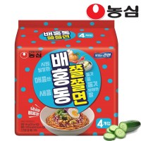 농심 배홍동 쫄쫄면 멀티팩 4입 1봉(4개)
