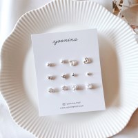 [무배/은침] 미니미니 실버 귀걸이set