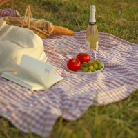 레드 체크  피크닉 매트