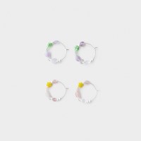 flower stone earring (2colors)