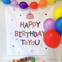 생일현수막 해피버스데이 케이크 포스터 생일파티 플랜카드