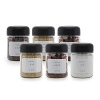 바른락 양념보관소 PET 미니 양념통 180ml 6P (블랙)