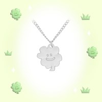 클로버 스마일 목걸이