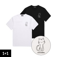 [2PACK] 고양이 반팔 티셔츠 (VS0026S)