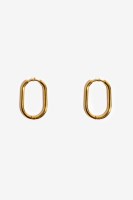 [모드곤]골드톤 원터치 링 귀걸이 Goldtone ring earring
