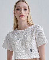 테일러 웨이브 크롭 티셔츠 (화이트)
