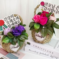 어버이날 특별한 토퍼 감사 카네이션 꽃바구니 가정의달 꽃선물