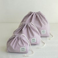 ouior chubby string pouch_lilac forest