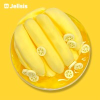 [젤시스슬라임] 바나나 푸딩 / 믹스글루 지글리 점토섞기 슬라임