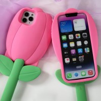 아이폰14 아이폰13 아이폰12 튤립 실리콘 특이한 핸드폰케이스