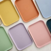 파스텔 카페 트레이 디저트 쟁반 사각트레이 8color