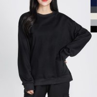 블레오[BLEO] 여자 기모 면 맨투맨 티셔츠