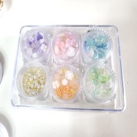 셀프 네일 DIY 파츠 아트 재료 컬러 믹스파츠 세트