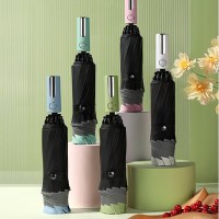 킹콩아울렛 메탈릭핸드 빛반사 거꾸로 3단 자동우산 야간용