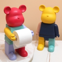 테디베어 두루마리 화장지 휴지걸이 거치대 휴지커버 화장실 욕실