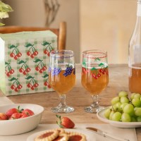 고블렛잔 2P 세트 - 01 Fruits stitch