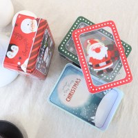 투명뚜껑 크리스마스 틴박스 소품 액세서리 선물용 케이스
