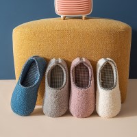 털실내화 겨울 거실 실내화 방한 슬리퍼 실내 층간소음 거실화