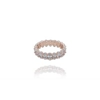 크리스탈 오벌 크라운 반지