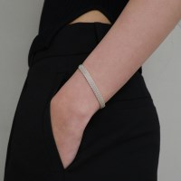 silver fabou bracelet