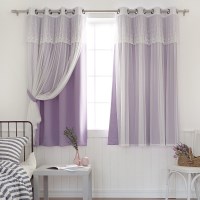 디망쉬 암막+디망쉬레이스 창문커튼4장+커튼봉10자